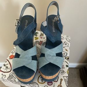 Jeffrey Campbell Denim Sandal NIB